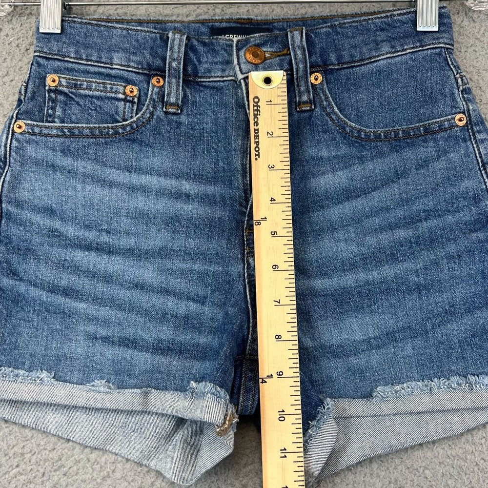 J. Crew High Rise Jean Shorts Women's Size 24 Stretch - Picture 7 of 10